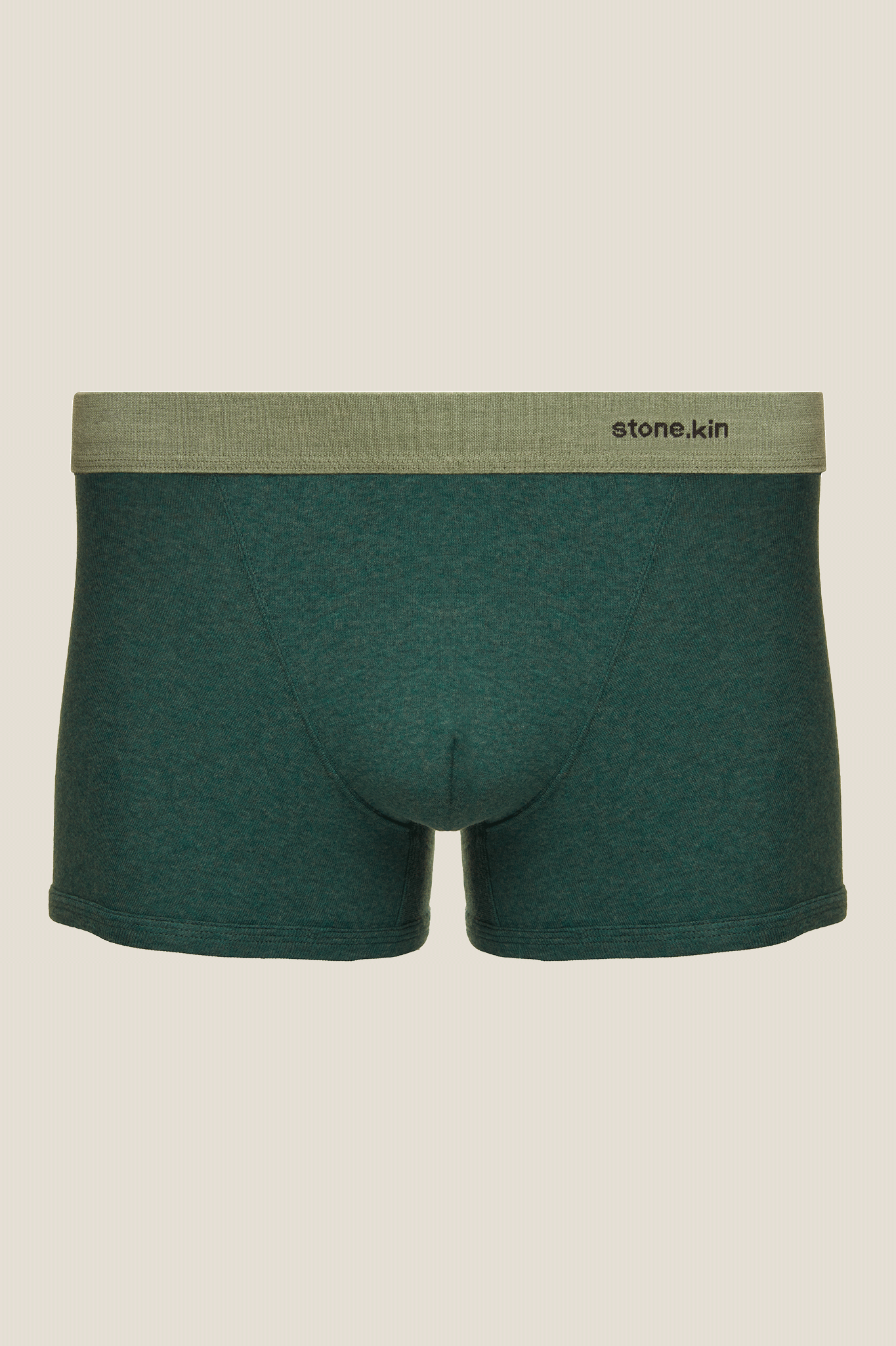 Stone.kin Mens Boxer Brief in Teal Organic Cotton
