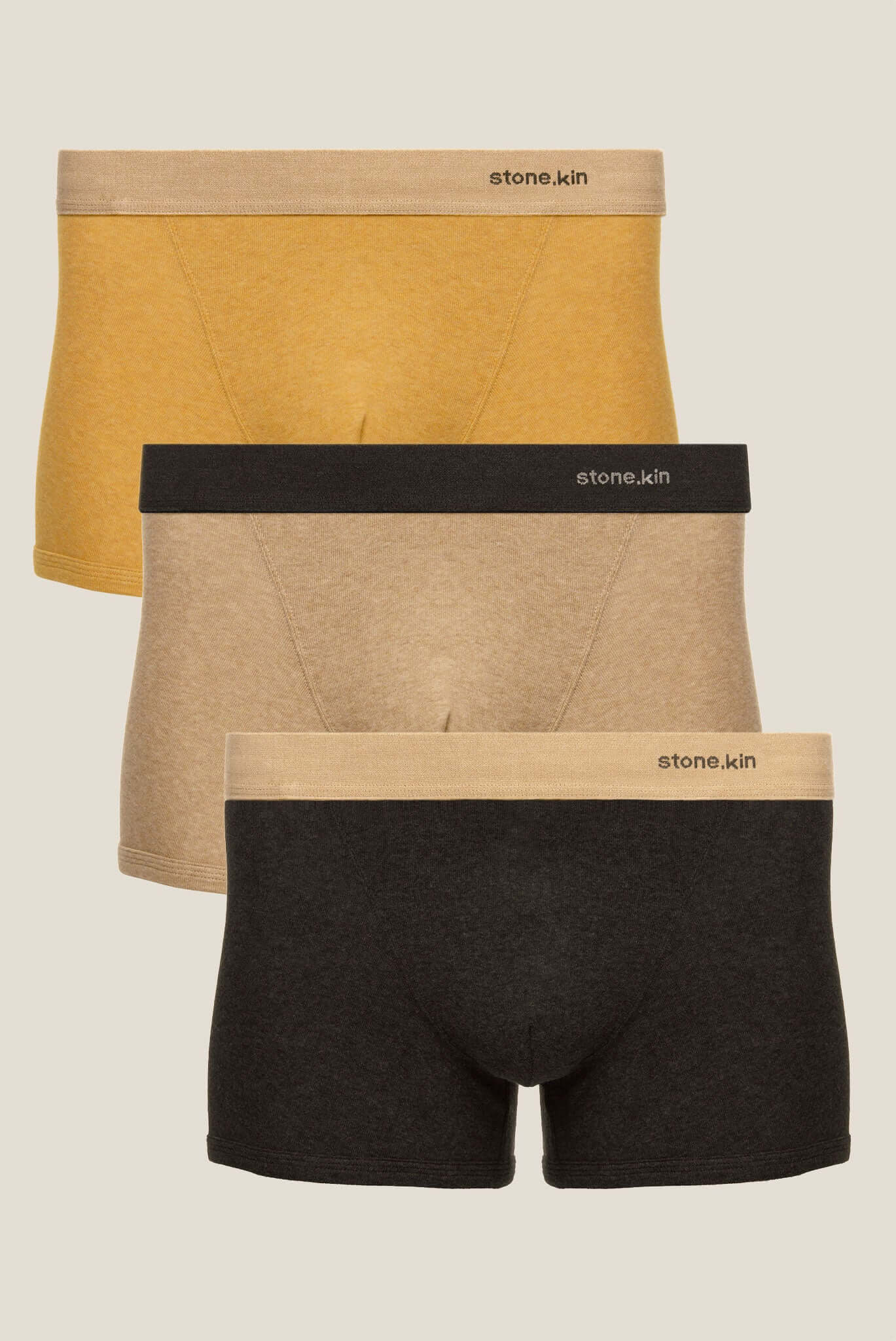 Boxer Brief 3 Pack / Mustard, Sand, Tar