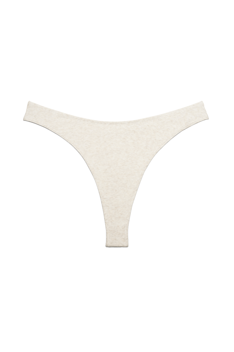 Hi~Thong in Organic Cotton Rib - Bone