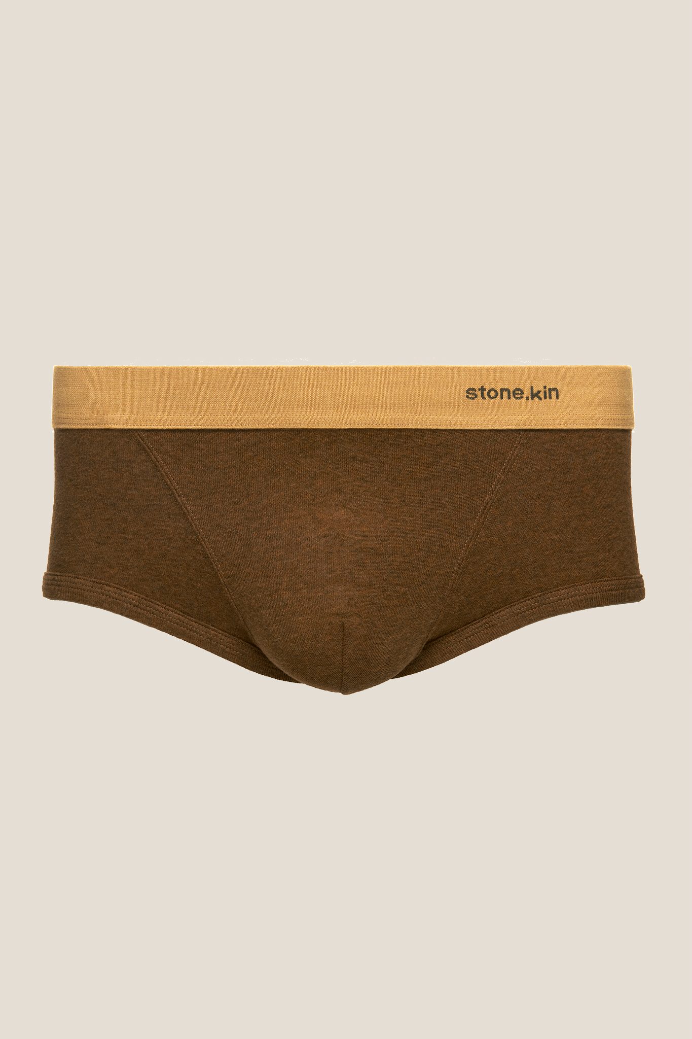 Stone.kin Mens Trunk in Brown Organic Cotton 